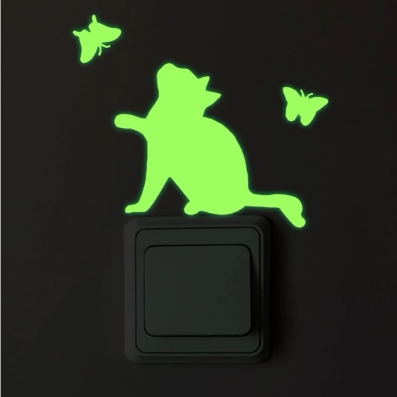 Luminous Cat Wall / Mirror  Decor Decal - Picture 4 of 4